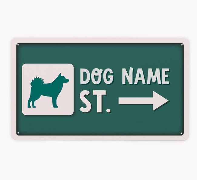 Street Sign: Personalised {breedFullName} Metal Sign